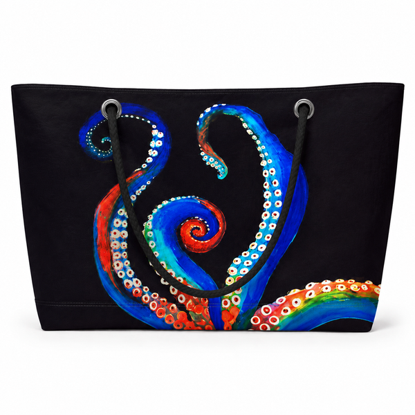 Diggie Octavius Recycled Sail Bag | Original Octopus Art – XXL