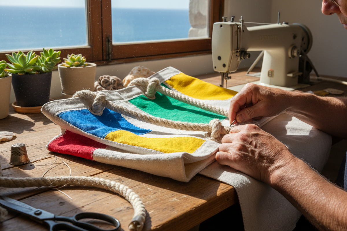 How Recycled Sails Become Beautiful Handmade Bags