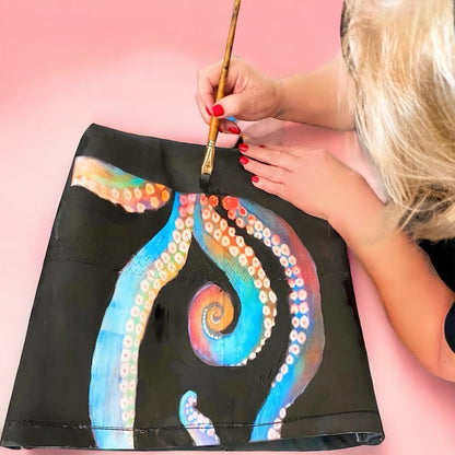 Recycled Sail Octavius Octopus Tote Crossbody Wristlet