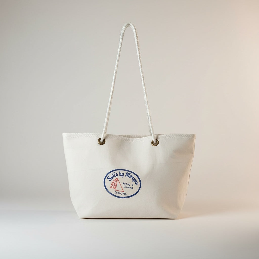 Custom recycled sail tote – design view 6, handcrafted in Florida