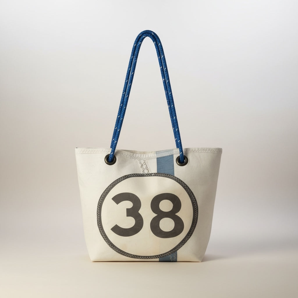 Custom recycled sail tote – design view 10, handcrafted in Florida
