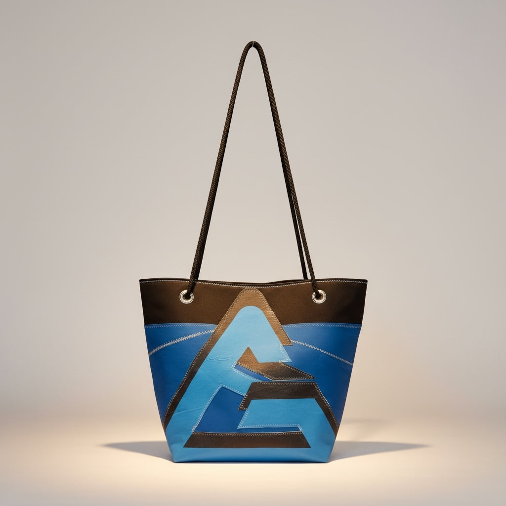 Custom recycled sail tote – design view 12, handcrafted in Florida