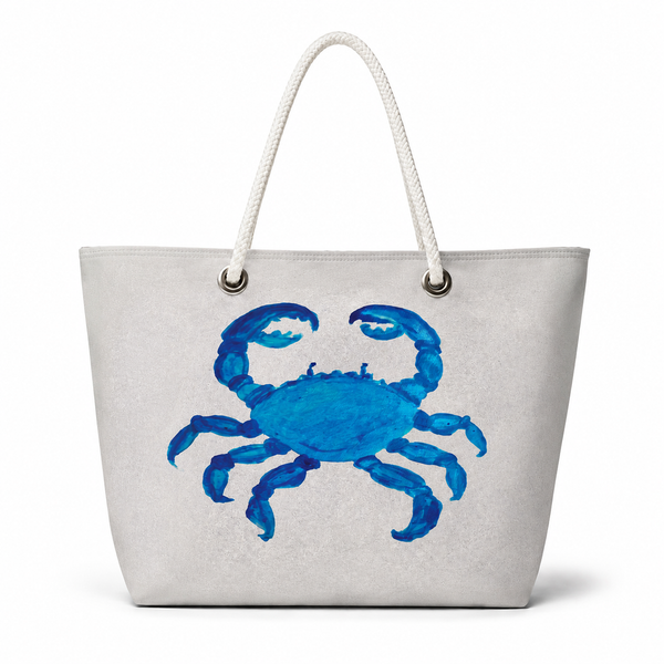 Blue Crab Recycled Sail Bag | Original Florida Coastal Art