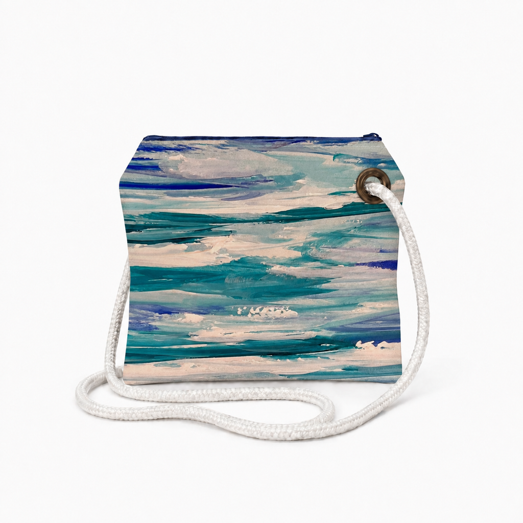 Boca Ciega crossbody recycled sail bag