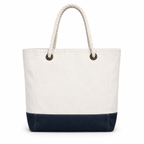 Custom recycled sail tote – design view 1, handcrafted in Florida