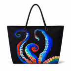 Diggie Octavius XL recycled sail tote with original octopus artwork
