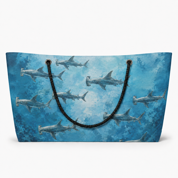 Hammerhead Blue Recycled Sail Bag | Original Shark Art – XXL