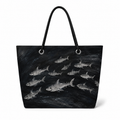 Happy Sharks large recycled sail tote
