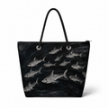 Happy Sharks medium recycled sail tote