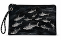 Happy Sharks recycled sail wristlet