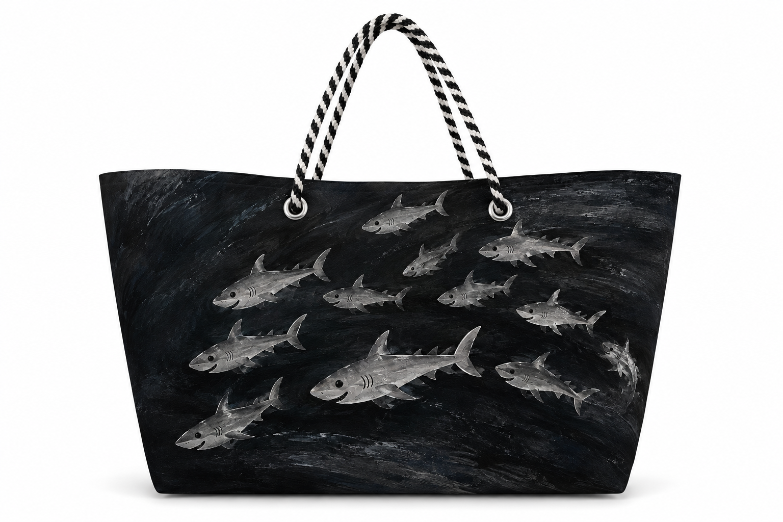Happy Sharks XXL recycled sail tote
