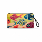 Jen's Fish recycled sail wristlet with original Florida coastal fish artwork