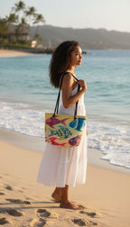 Jen's Fish Recycled Sail Bag | Original Coastal Fish Art