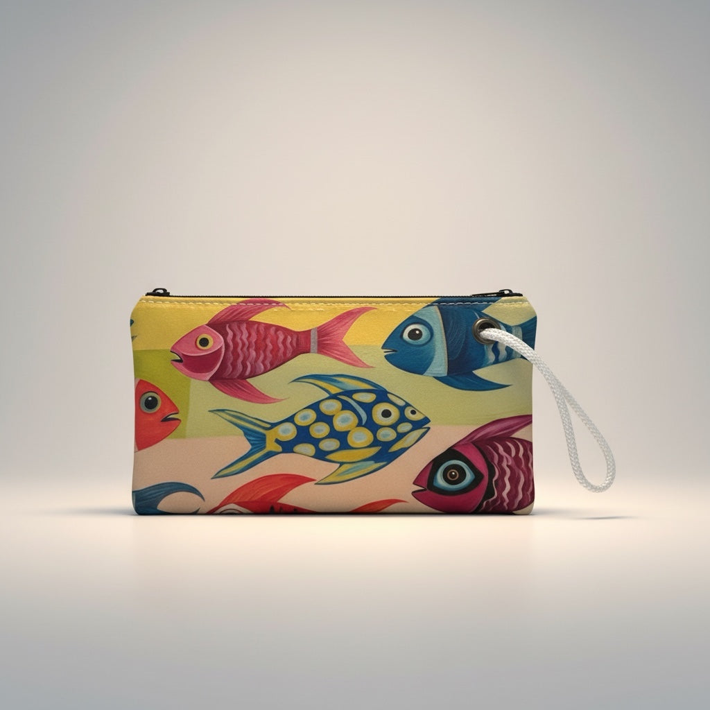 Recycled Sail Fish  Art Tote, Crossbody and Wristlet
