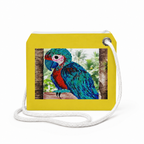 Jimmy Buffett Parrot recycled sail crossbody front