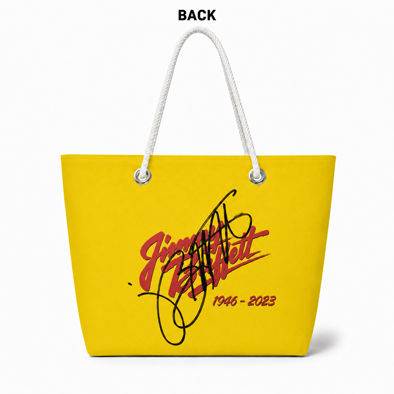 Jimmy Buffett Parrot recycled sail large tote back