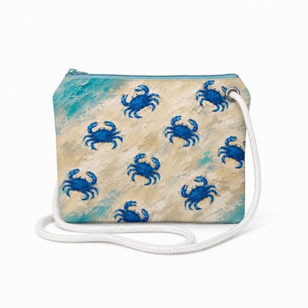 Lots of Blue Crabs Recycled Sail Bag – Crossbody