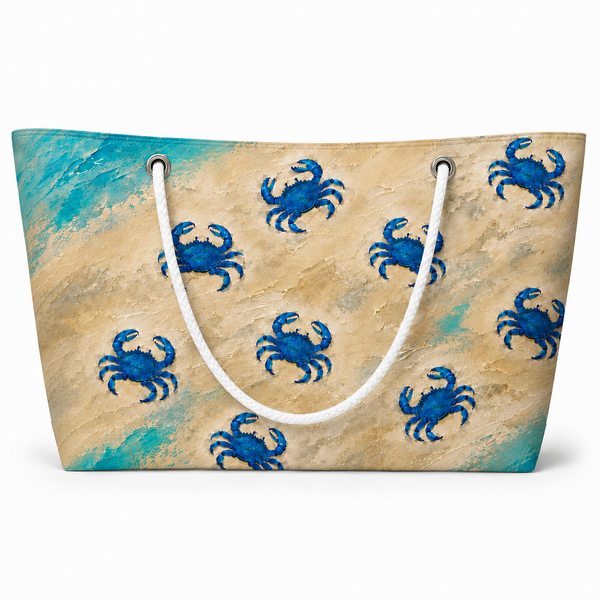 Lots of Blue Crabs Recycled Sail Bag – XXL