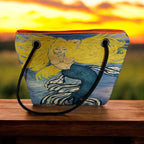 Recycled Sail Original Art Mermaid Tote, Crossbody, Wristlet