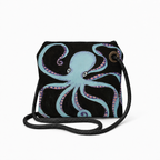 Octavia Crossbody recycled sail bag with original octopus artwork