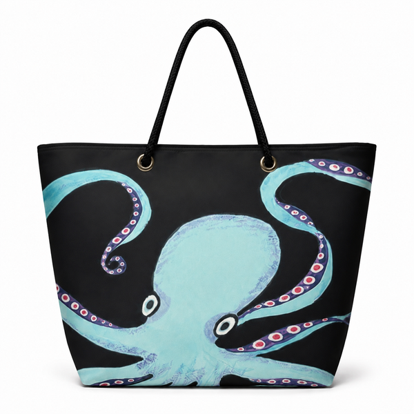 Octavia Octopus Recycled Sail Bag | Original Coastal Art – XL