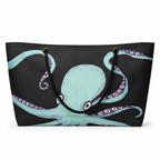 Octavia XXL tote front with original octopus artwork on recycled sailcloth