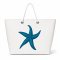 One Starfish XL recycled sail tote bag with white rope handles