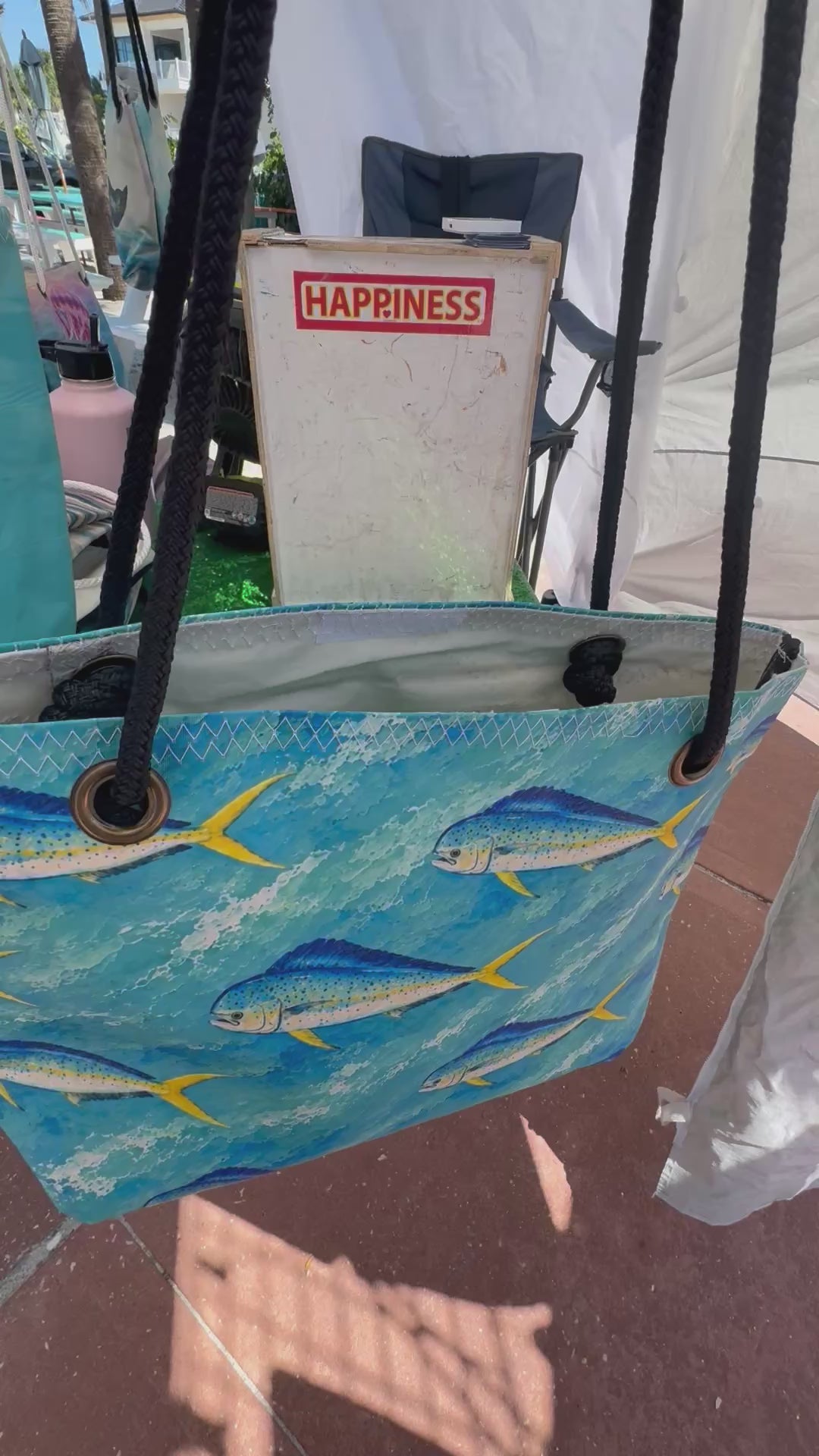 Mahi Mahi recycled sail bag video