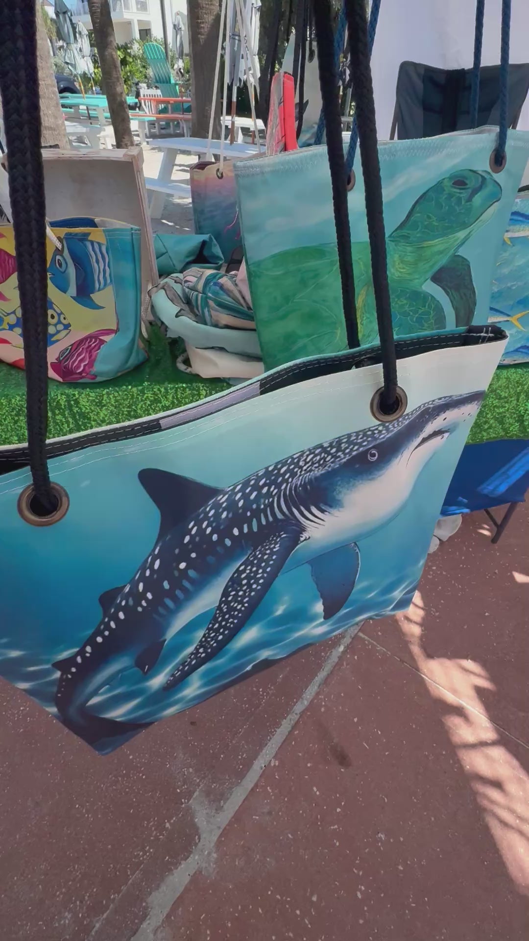 Whale Shark recycled sail bag video