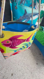 Jen's Fish Recycled Sail Bag | Original Coastal Fish Art