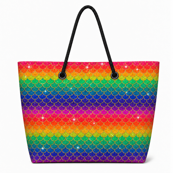 Rainbow Mermaid Recycled Sail Bags