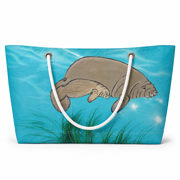 Realistic Manatee Recycled Sail Bag – XXL