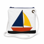 Regatta Sailboat crossbody recycled sail bag