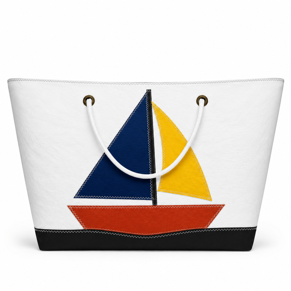 Regatta Sailboat XXL recycled sail tote bag