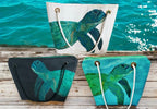 Original Sea Turtle Art Recycled Sail Tote Bag