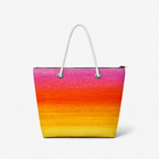Sunset medium recycled sail tote bag with zipper closure