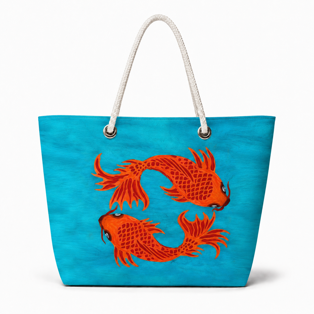 Two Fish recycled sail large tote
