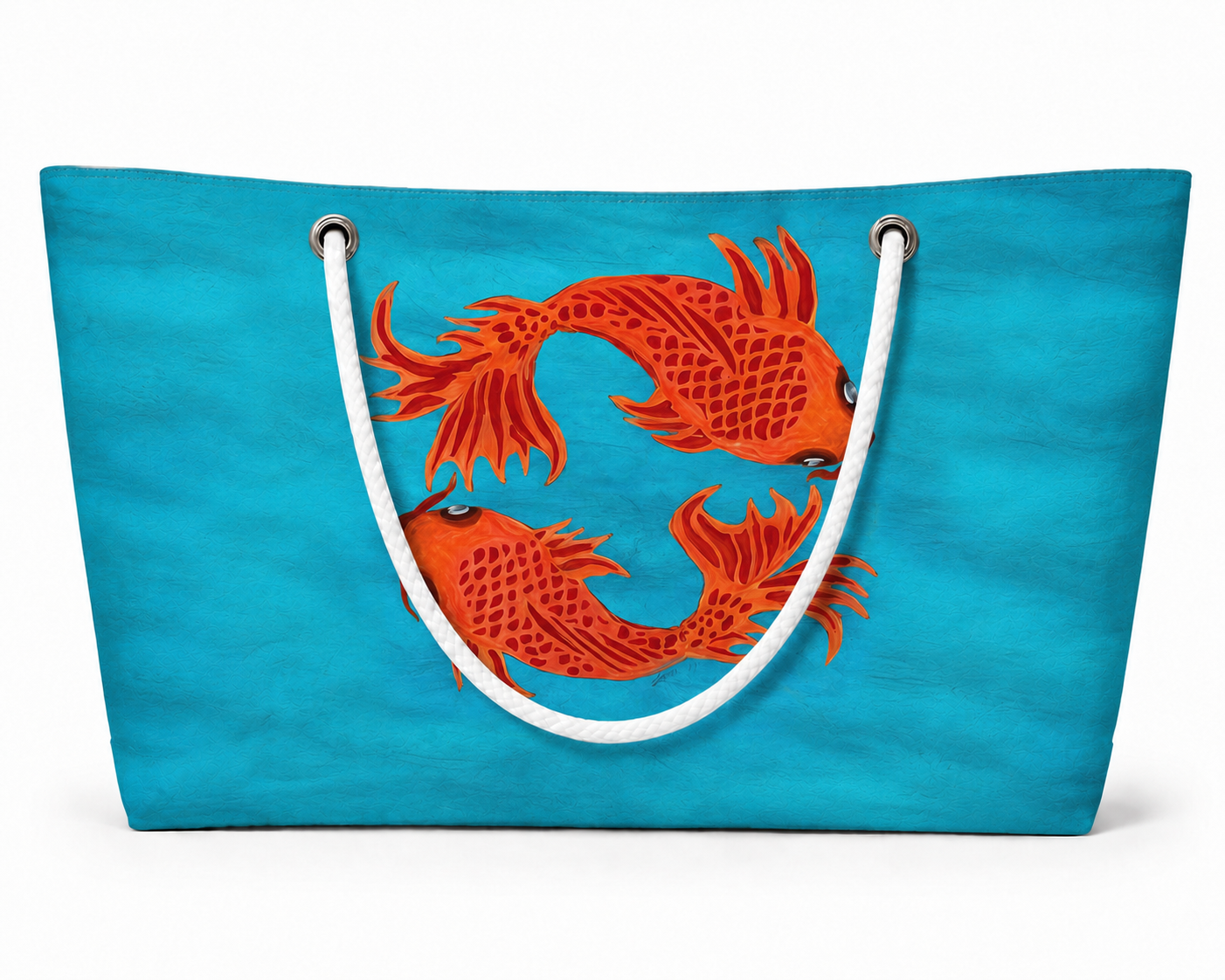Two Fish recycled sail XXL tote