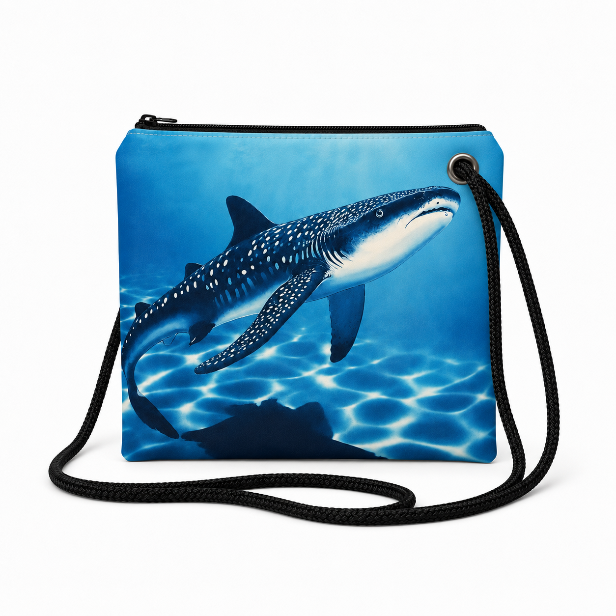 Whale Shark recycled sail crossbody