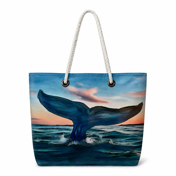 Whale Tail Recycled Sail Bag | Original Florida Art – Large