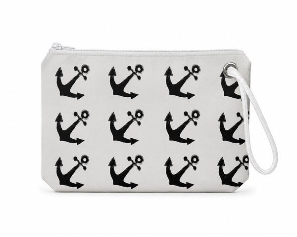 White Anchor Recycled Sail Bag | Original Nautical Art – featured